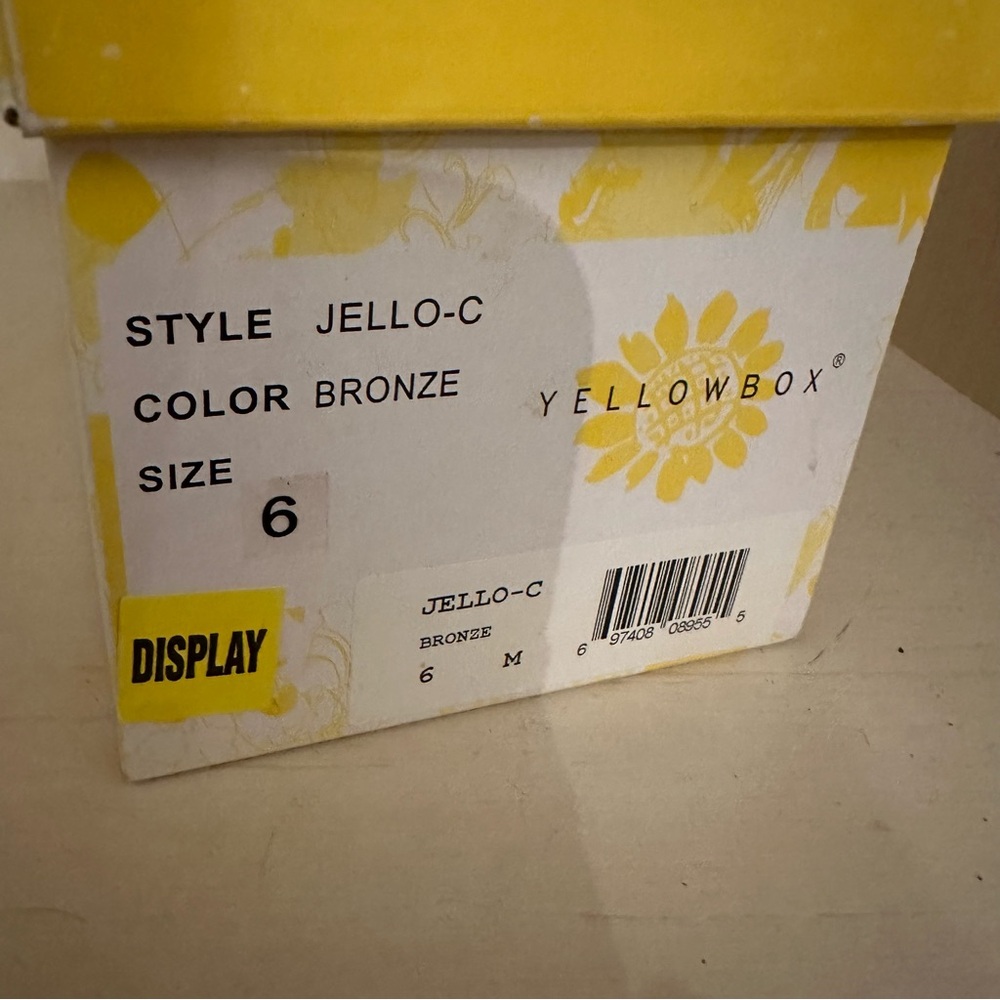 Yellow Box Black Rhinestone Flip Flop Sandals - Picture 4 of 8